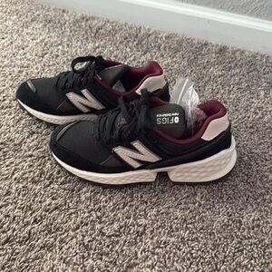 New Balance X Figs 574 Black and Burgundy Men’s 4.5 Women’s 6